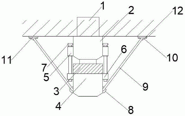 礦井測量控制點巷道頂板埋設裝置的制作方法