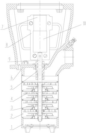 新型浸入式立式多級(jí)離心泵的制作方法