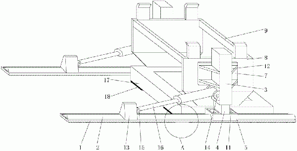 帶式輸送機(jī)用邁步式自移機(jī)尾的錨固裝置