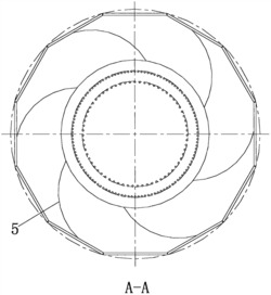 水浸式除泥篩分機的爬高葉片結(jié)構(gòu)