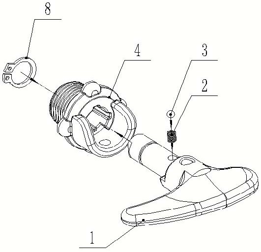 醫(yī)用推車抽屜聯(lián)動鎖閉機構(gòu)