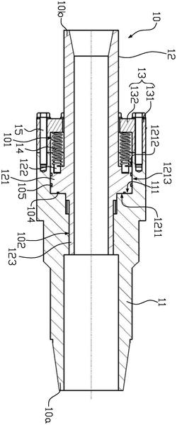 潛孔鉆機(jī)過(guò)渡接頭結(jié)構(gòu)及潛孔鉆機(jī)裝置