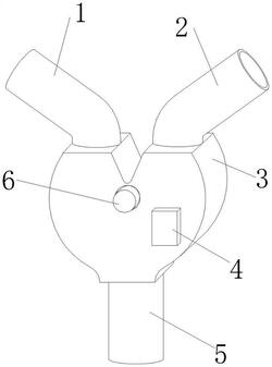 礦用局部通風(fēng)機(jī)導(dǎo)向三通