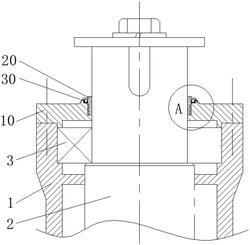 用于白炭黑磨粉機(jī)破碎軸承座的密封結(jié)構(gòu)