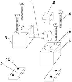 適用于掃描電鏡原位拉伸臺(tái)棒材試樣的夾具