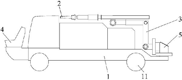 礦用混凝土噴射臺(tái)車(chē)