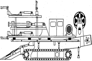 多功能井下巷道掘進機車