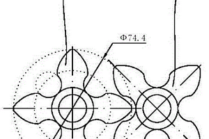 用于汽車增壓泵的四葉羅茨轉子