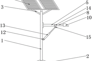 可伸縮調(diào)節(jié)的太陽能LED路燈