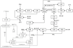 正滲透與聯(lián)合制堿工藝聯(lián)產(chǎn)聯(lián)用的系統(tǒng)和方法