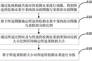 基于果核大小進(jìn)行分揀的方法、裝置、終端及存儲介質(zhì)