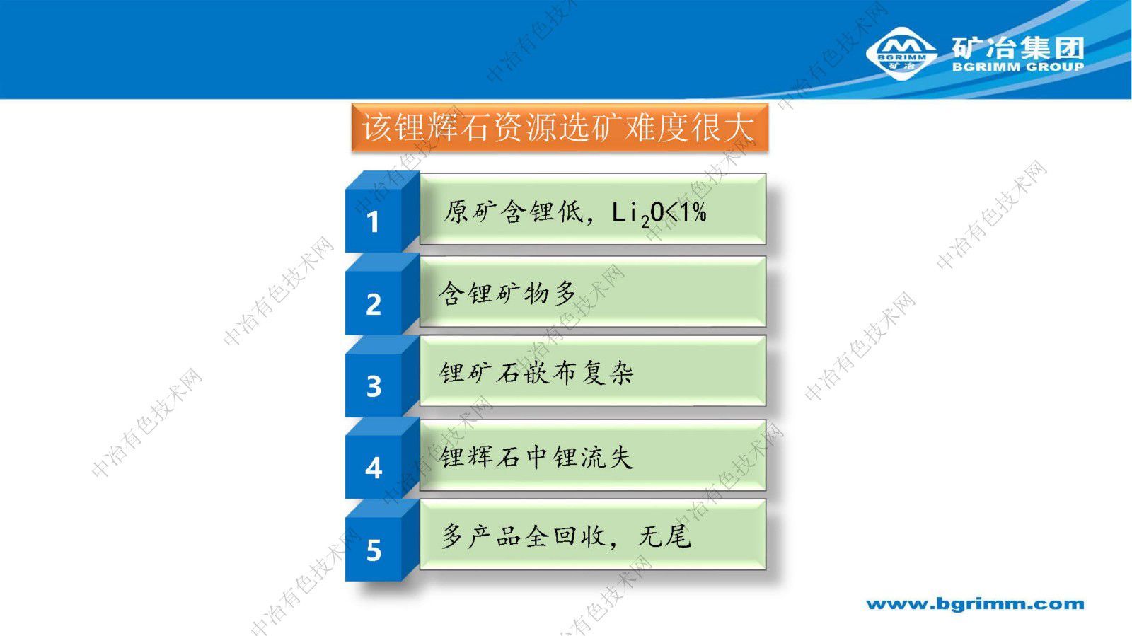 極難選鋰輝石資源綜合回收研究