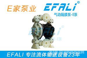 EFALI EP25 鋰電池漿料生產中正負極材料輸送氣動隔膜泵