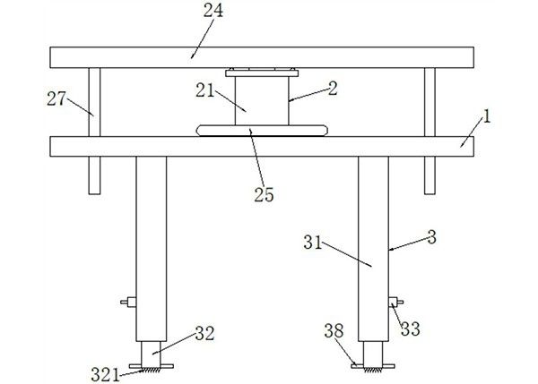 礦山工程建設機械作業(yè)支撐裝置