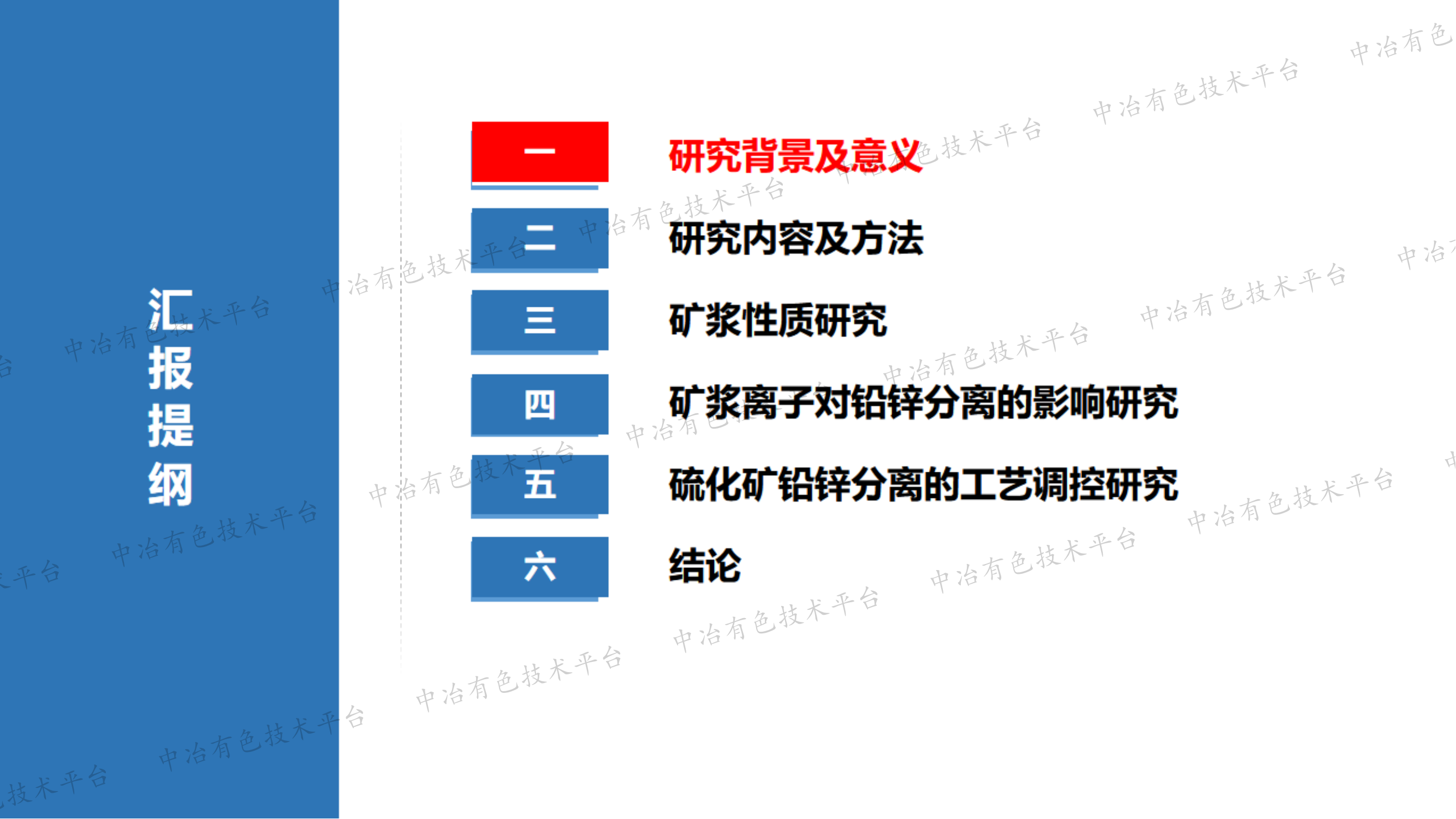 循環(huán)用水水質(zhì)對鉛鋅分離的影響及調(diào)控